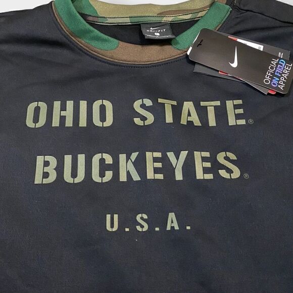 Nike Ohio State Buckeyes Salute To Service Sweatshirt  DD4317-010 Mens size L - Picture 5 of 12